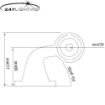 Picture of 90° LED Stalk Lamp | Left